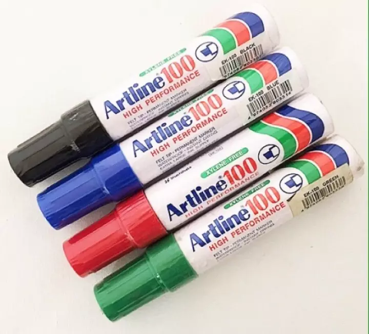 Combo 4 màu bút lông dầu Artline EK 100
