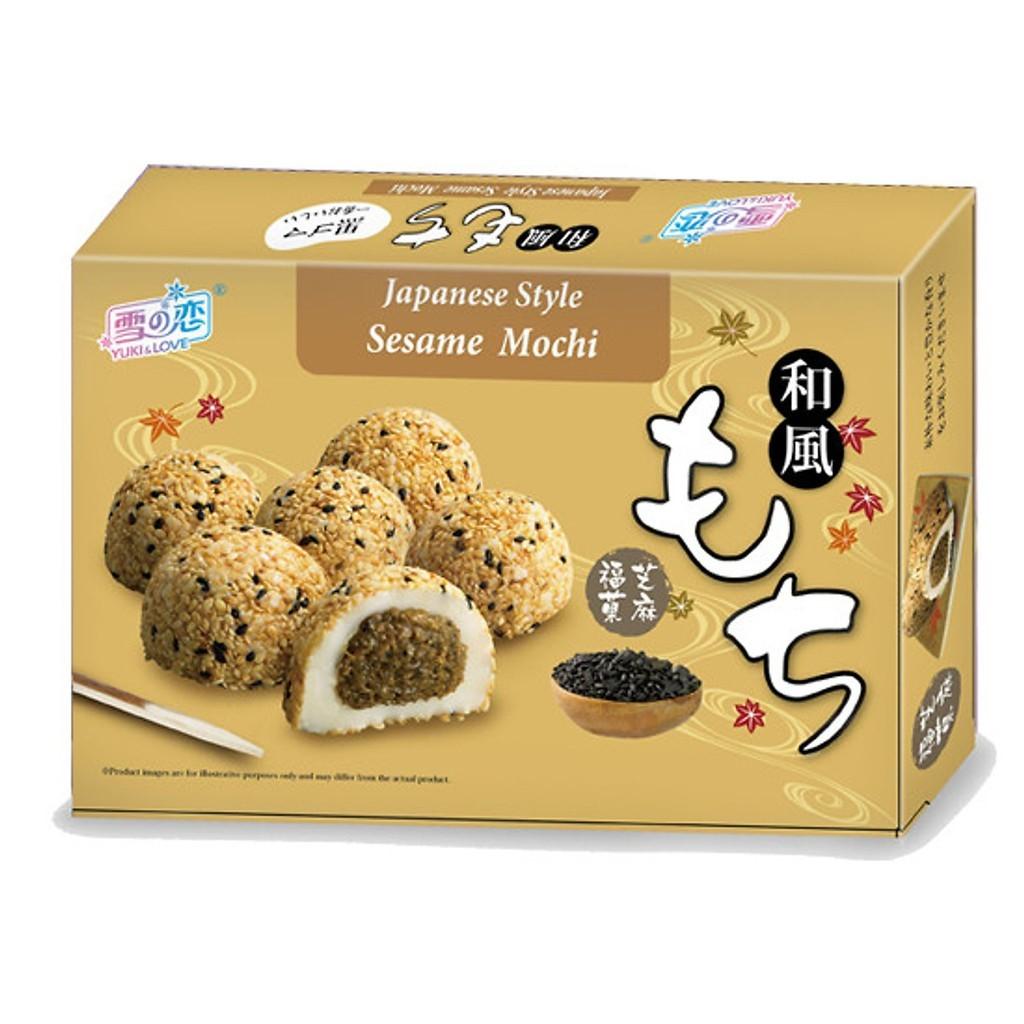 Bánh Mochi Yuki & Love vị Mè hộp 210gr (6 bánh)