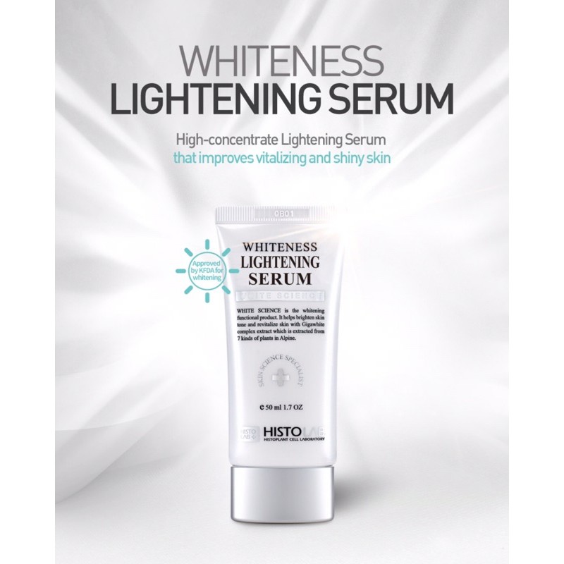 HISTOLAB - TINH CHẤT TRẮNG DA WHITENESS LIGHTENING SERUM WHITE SCIENCE