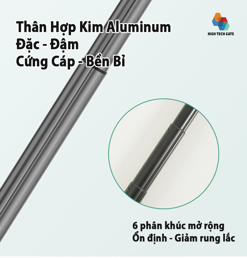 Gậy chụp hình selfie tự sướng siêu dài quay video livestream tiktok chụp cân bằng động toàn cảnh 360, có gimbal xoay 360º, điều khiển từ xa tiktok, ứng dụng, chân đế tripod mở rộng nâng cấp, khung kim loại hợp kim chắc chắn