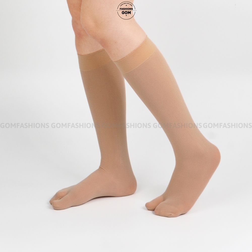[1 đôi] Tất nữ cổ cao da chống nắng, vớ chân nữ xỏ ngón chất liệu cotton mềm mịn cực thoáng khí êm chân -TATNGON-GVG-1DOI