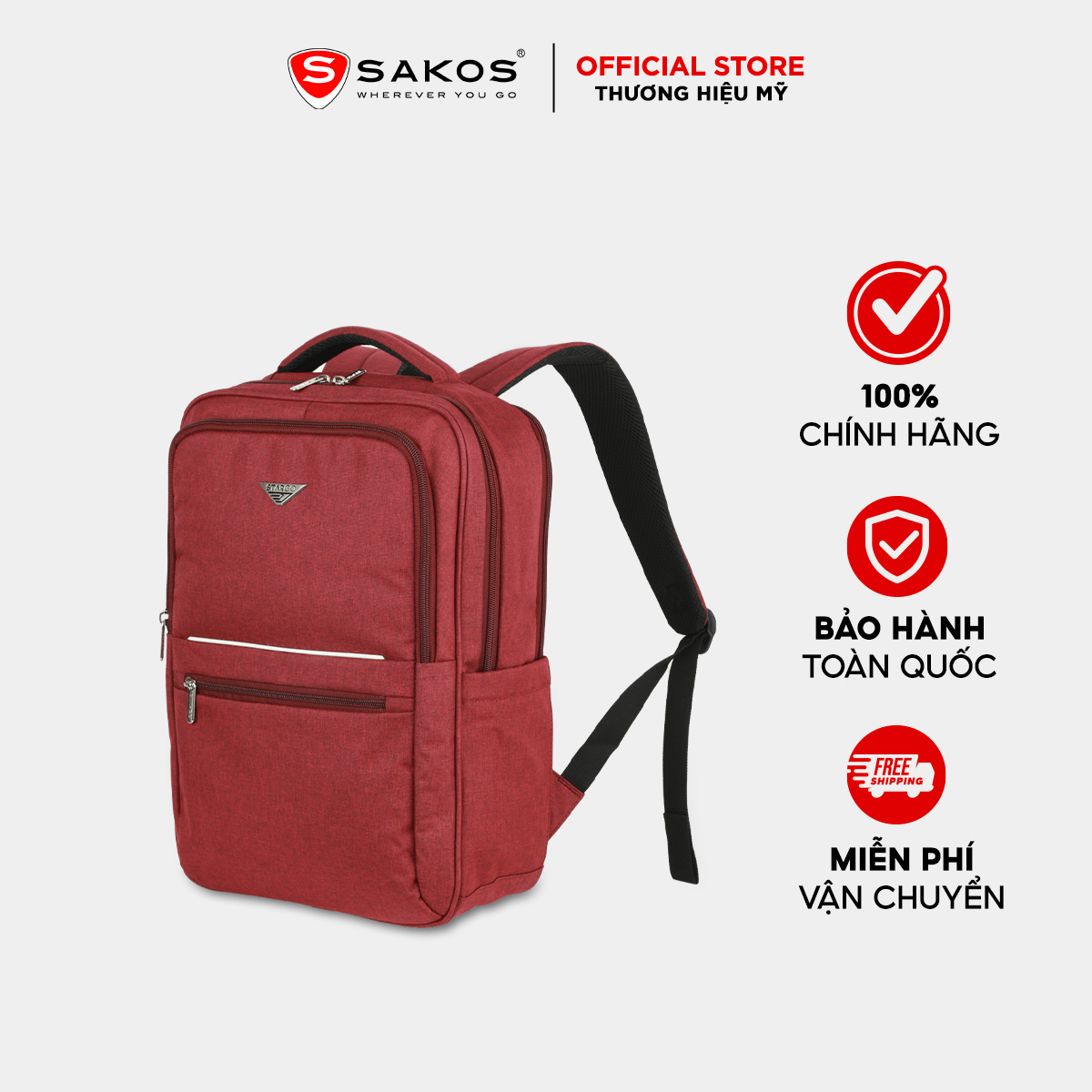 Balo laptop 15.6 inch STARGO ESTANDA balo laptop bền bỉ, ngăn chia hợp lý, chuẩn mọi nhu cầu