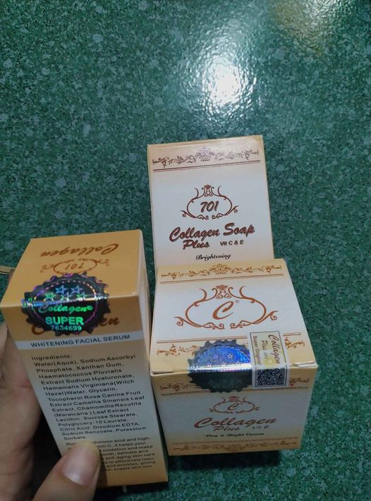 COMBO SERUM  VÀ KEM COLLAGEN PLUS VIT E