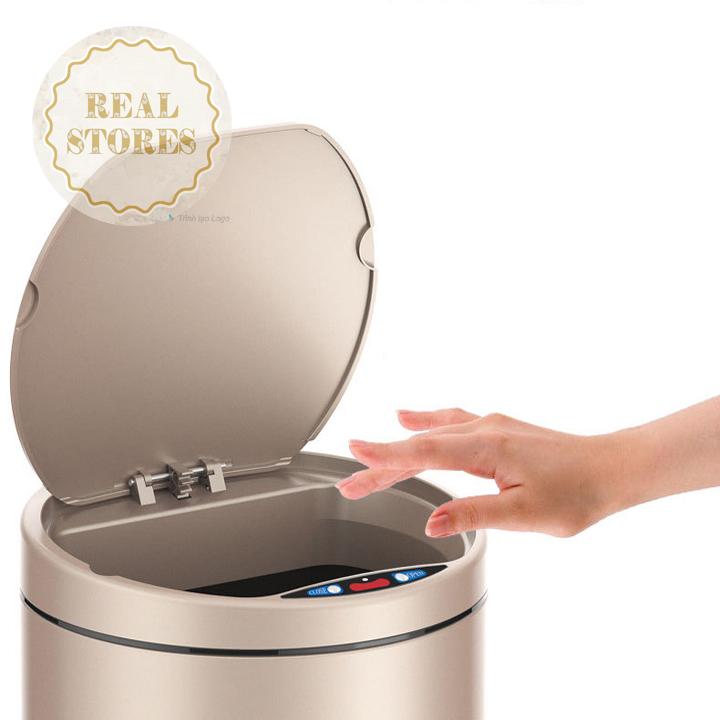 Thùng rác cảm ứng 12L bản pin sạc