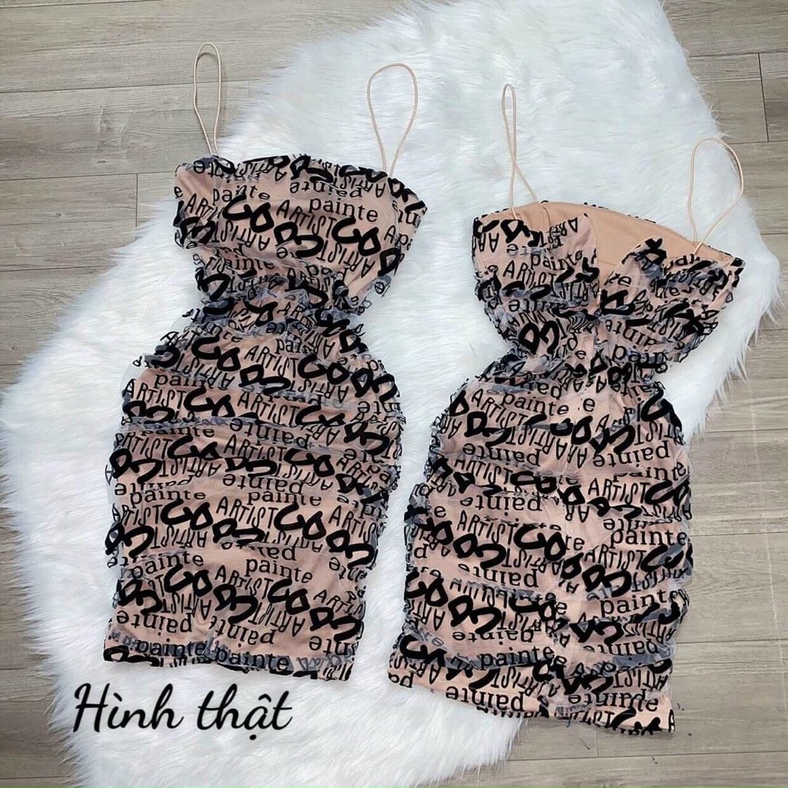 Đầm body 2 dây (có mút ngực) cực sexy sang chảnh