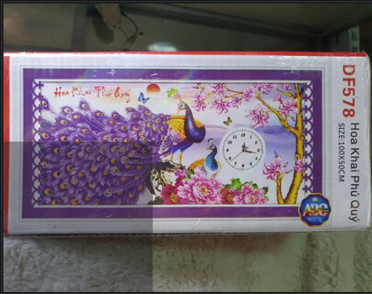 Tranh đính đá đồng hồ 8050