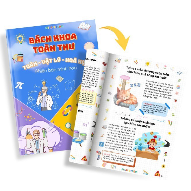 Bách khoa toán lý hóa in màu