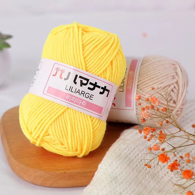 Len Milk Cotton Hàn Quốc - Cuộn 25gr