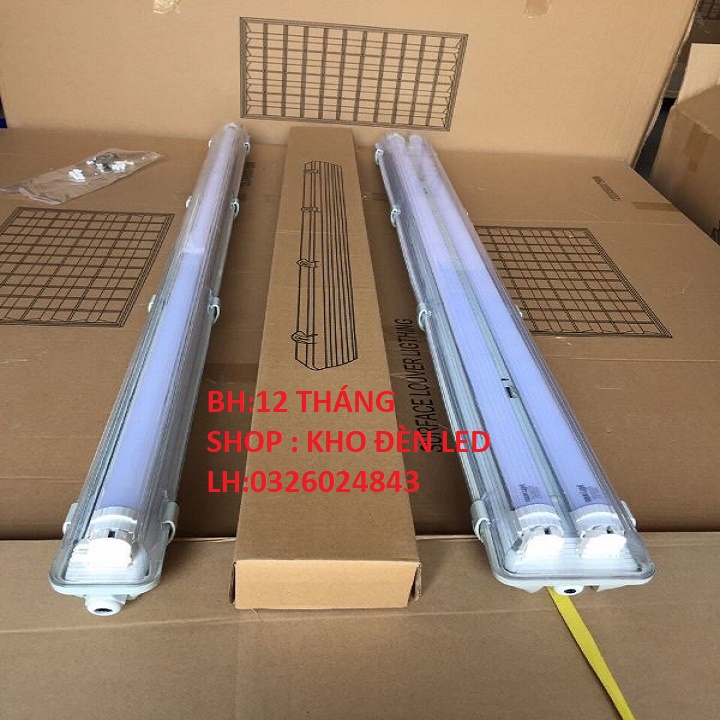 Máng chống thấm đôi 2 bóng 1,2m - Máng đèn led