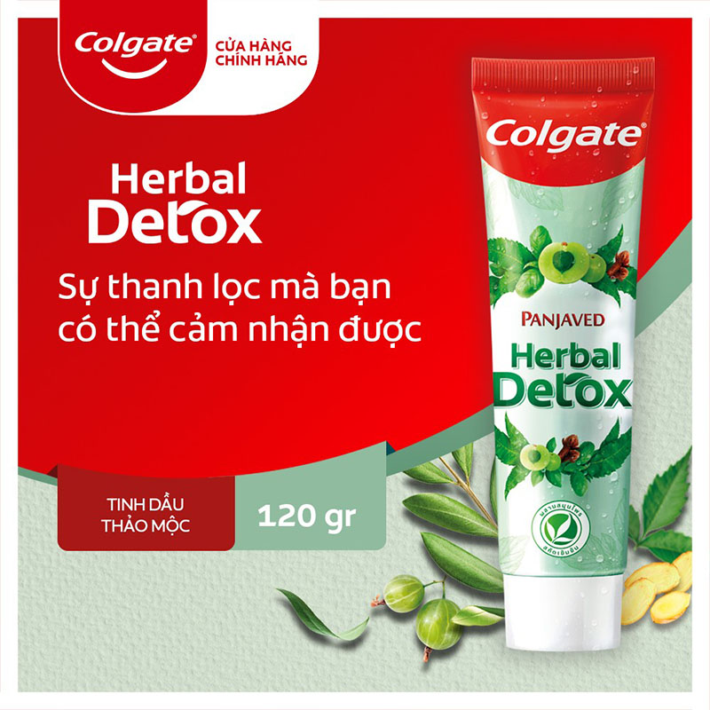 Kem đánh răng Colgate Herbal Detox (Tuýp 120g)