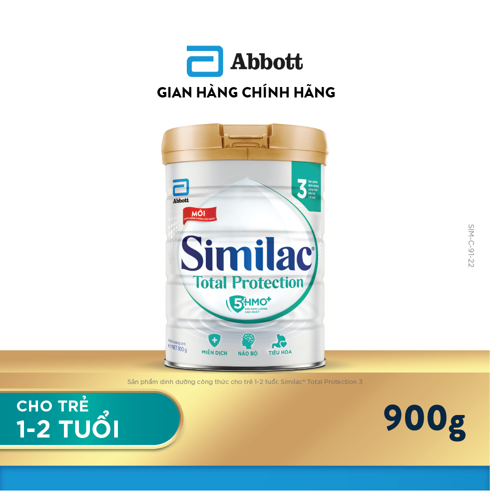 (BÁN CHẠY) Sản phẩm dinh dưỡng công thức cho trẻ 1-2 tuổi Similac Total Protection 3 900g