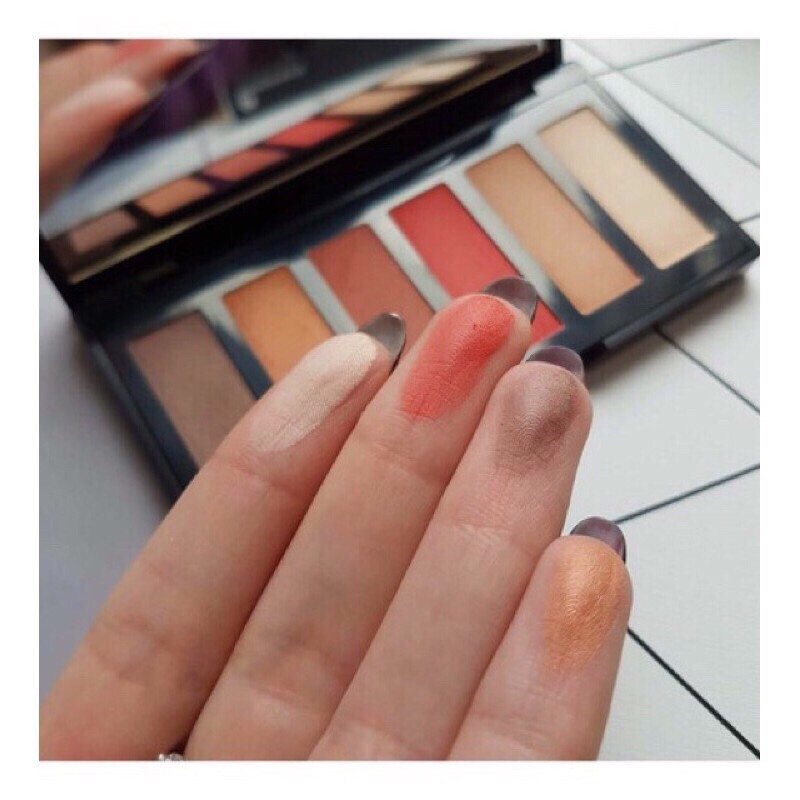 Bảng Phấn Mắt 6 màu Kiko Milano tông sáng