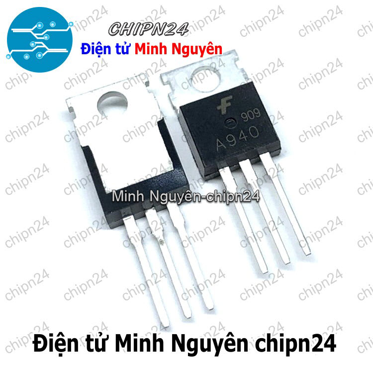 [2 con] (KT1) Transistor A940 TO-220 PNP 1.5A 150V (2SA940 940) - HH005678