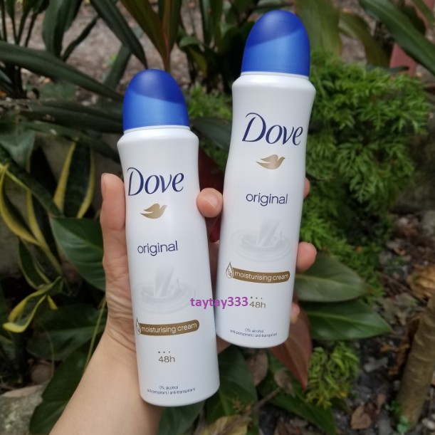 Xịt khử mùi dưỡng da Dove Original 150ml