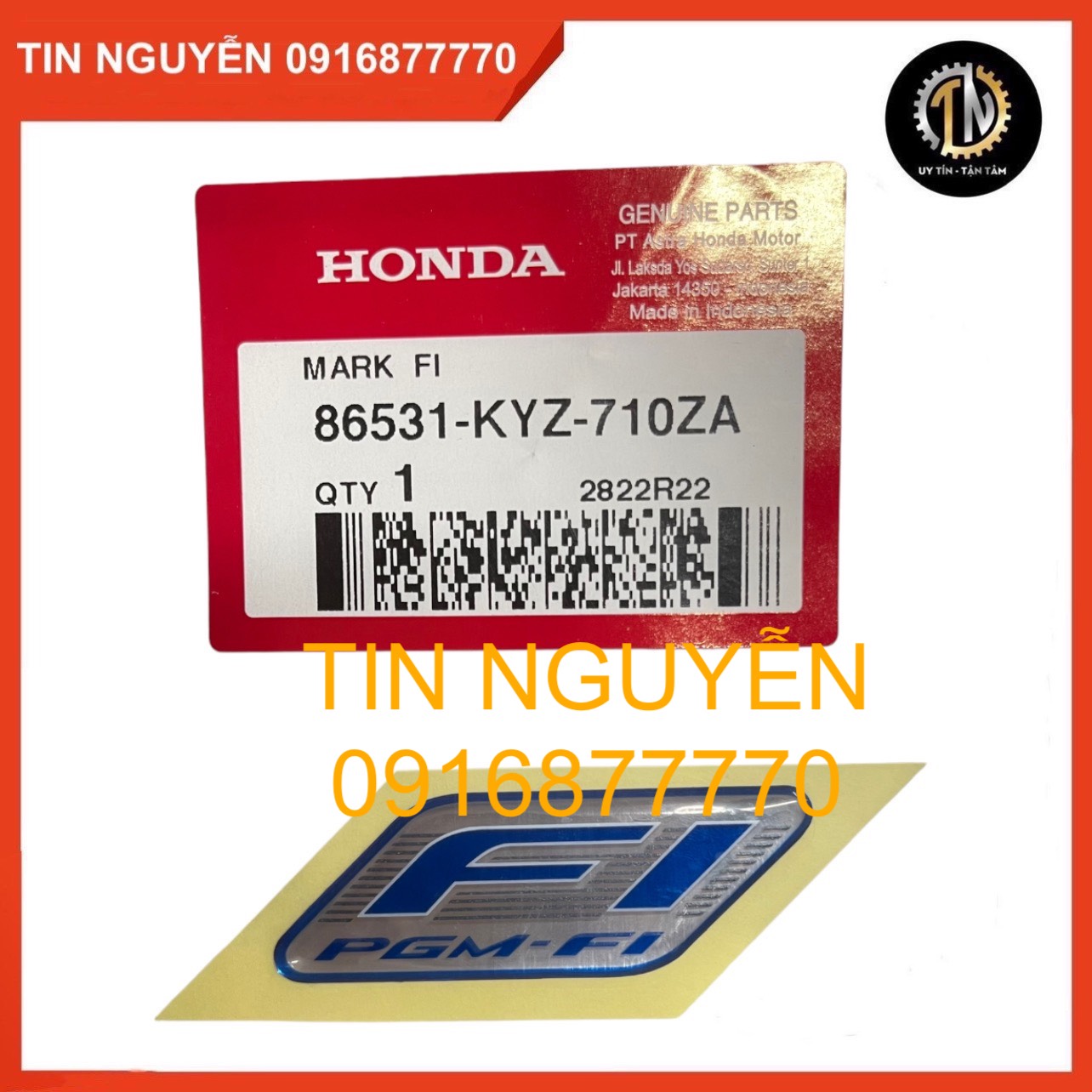Tem fi pgm-fi nổi nhập khẩu chính hãng honda mã 86531kyz710za