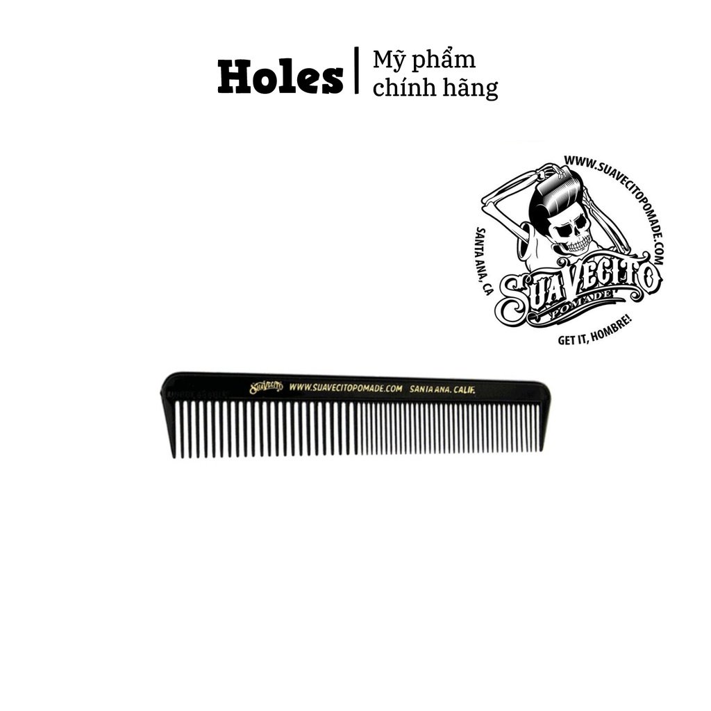 Lược tạo kiểu tóc Suavecito Black Unbreakable Comb