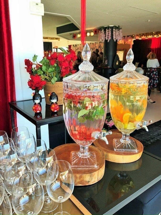 Bình ngâm rót rươu thủy tinh có vòi 5 Lít. Hàng cao cấp, sang trọng.