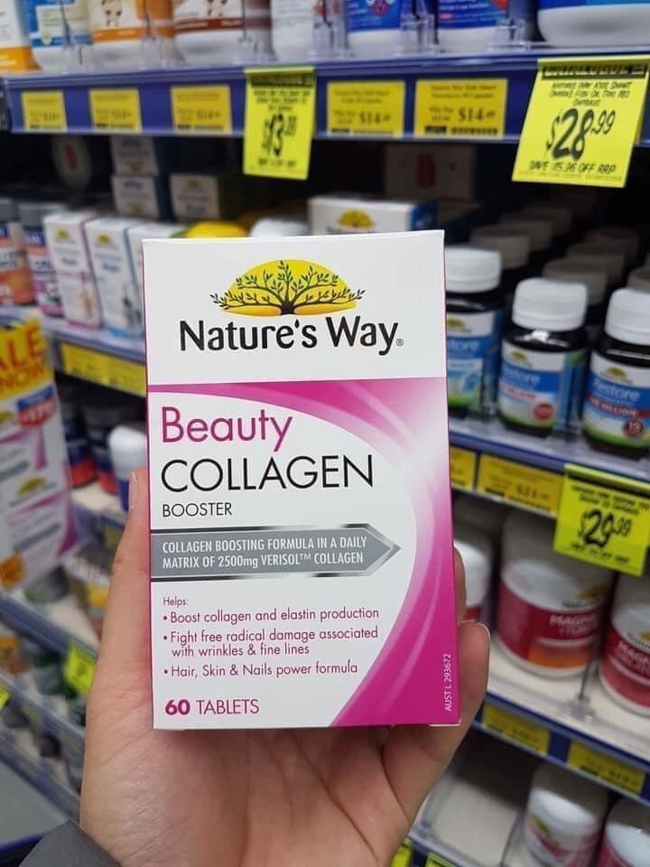 Viên uống Beauty Collagen Nature’s Way 60 viên Úc