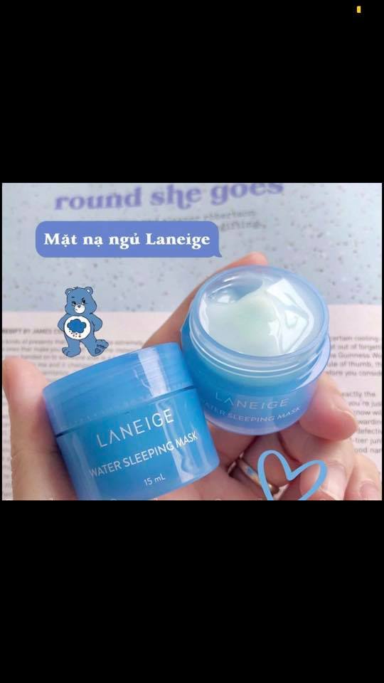 Set dưỡng da Laneige 3 món: Ủ môi, Mặt nạ ngủ, Kem dưỡng HÀN QUỐC