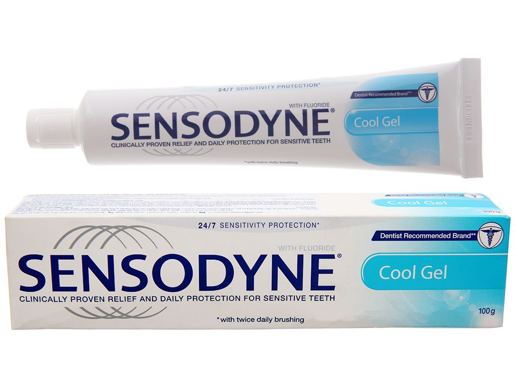 [Freeshipmax] Kem đánh răng Sensodyne Giảm ê buốt Ngừa sâu răng giúp trắng răng 100ml Hàng Thái Lan
