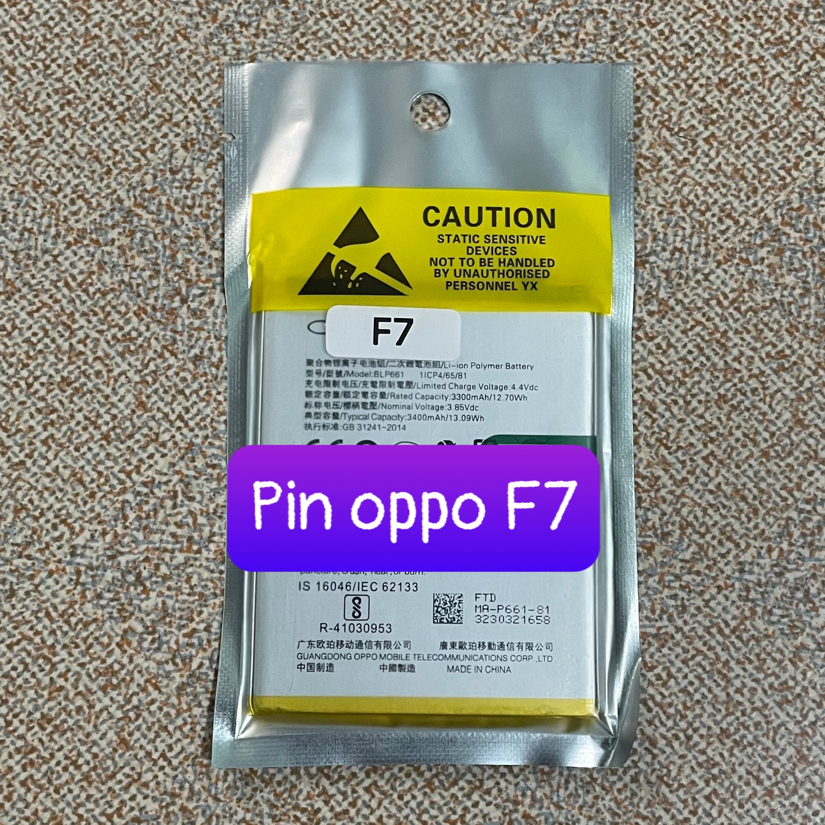 pin oppo F7 mã  BLP661 (zin)