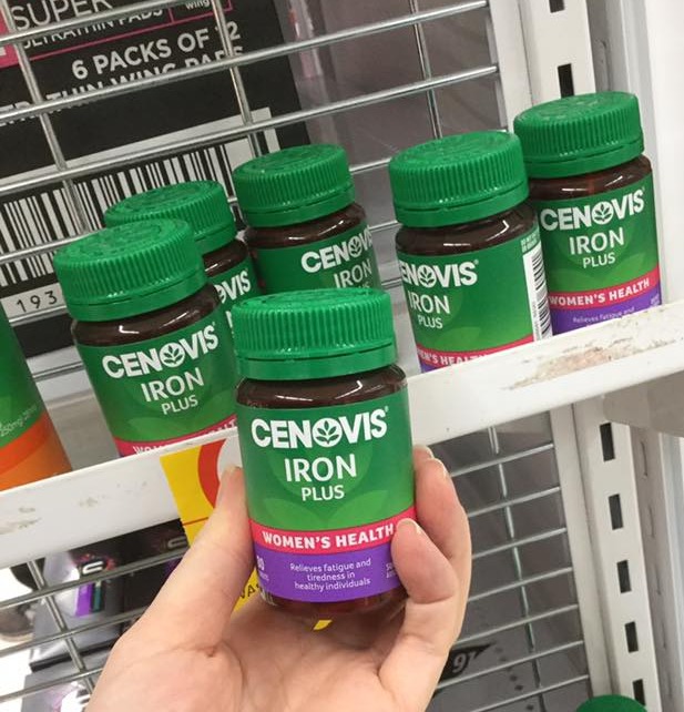 sắt Cenovis Iron Plus hộp 80 viên Úc