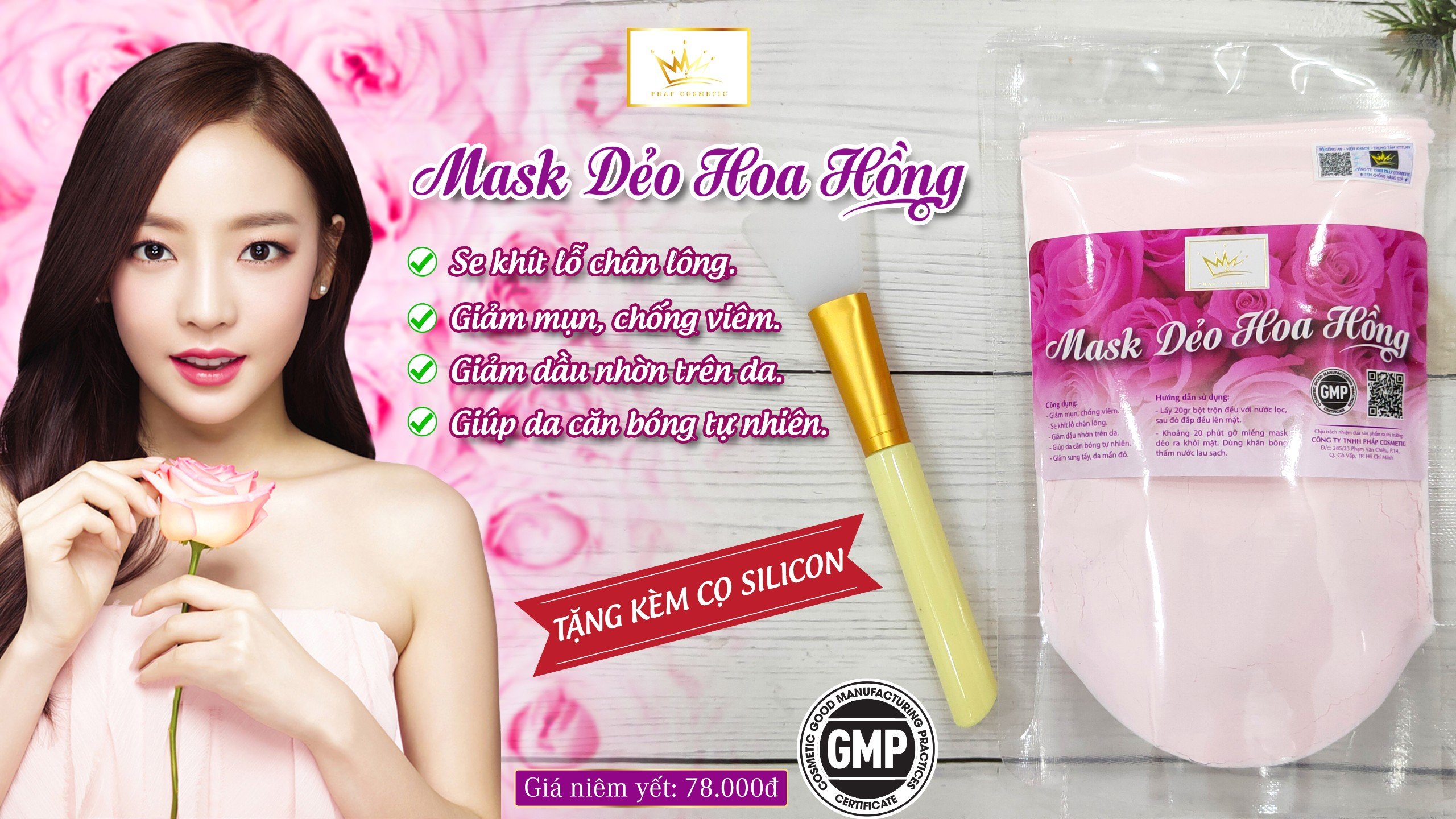 Mask hoa hồng Pháp