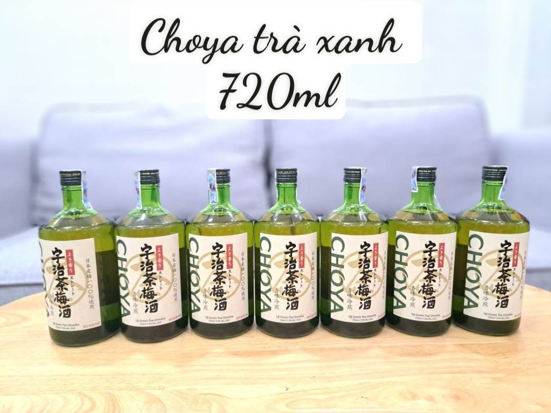 Nước mơ Choya Uji-cha green tea umeshu 720ml