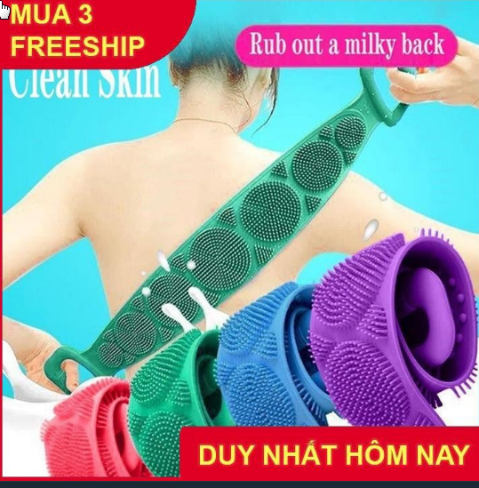 Dây Cọ Lưng Silicon Đai Tắm Silicone Dùng Cực Thích - daycolung