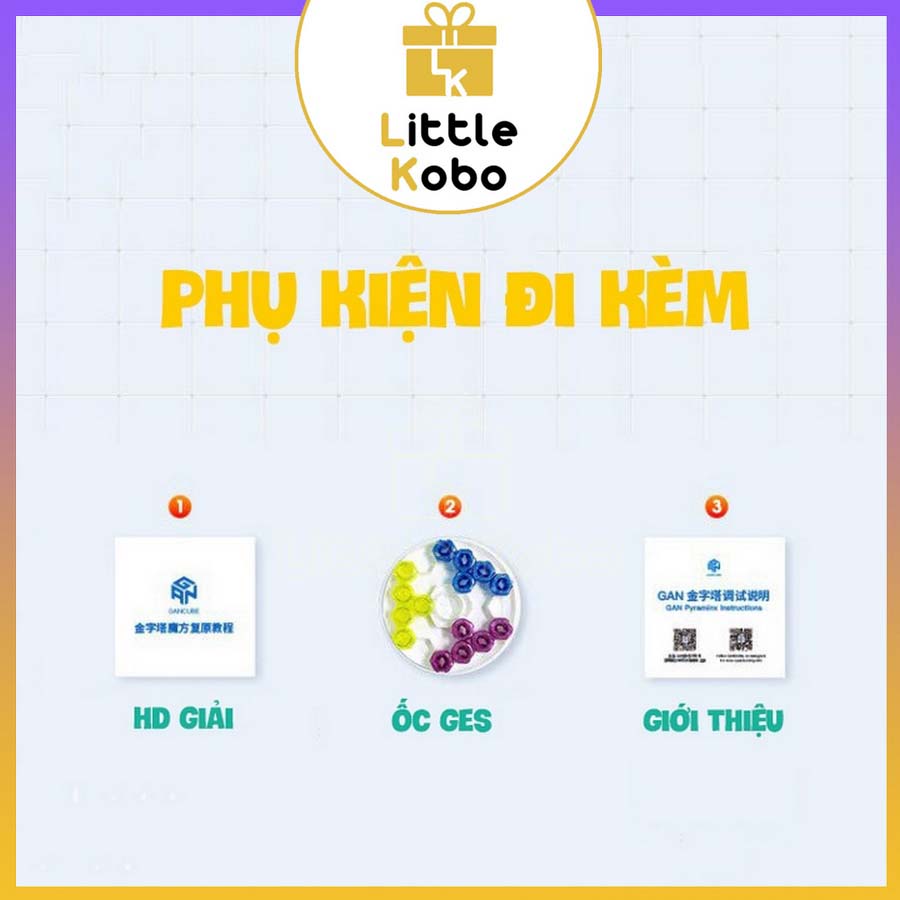 [Enhanced] Rubik Pyraminx Gan Pyraminx M Stickerless Rubic Tam Giác Nam Châm Flagship Pyramid Đồ Chơi Trí Tuệ Trẻ Em