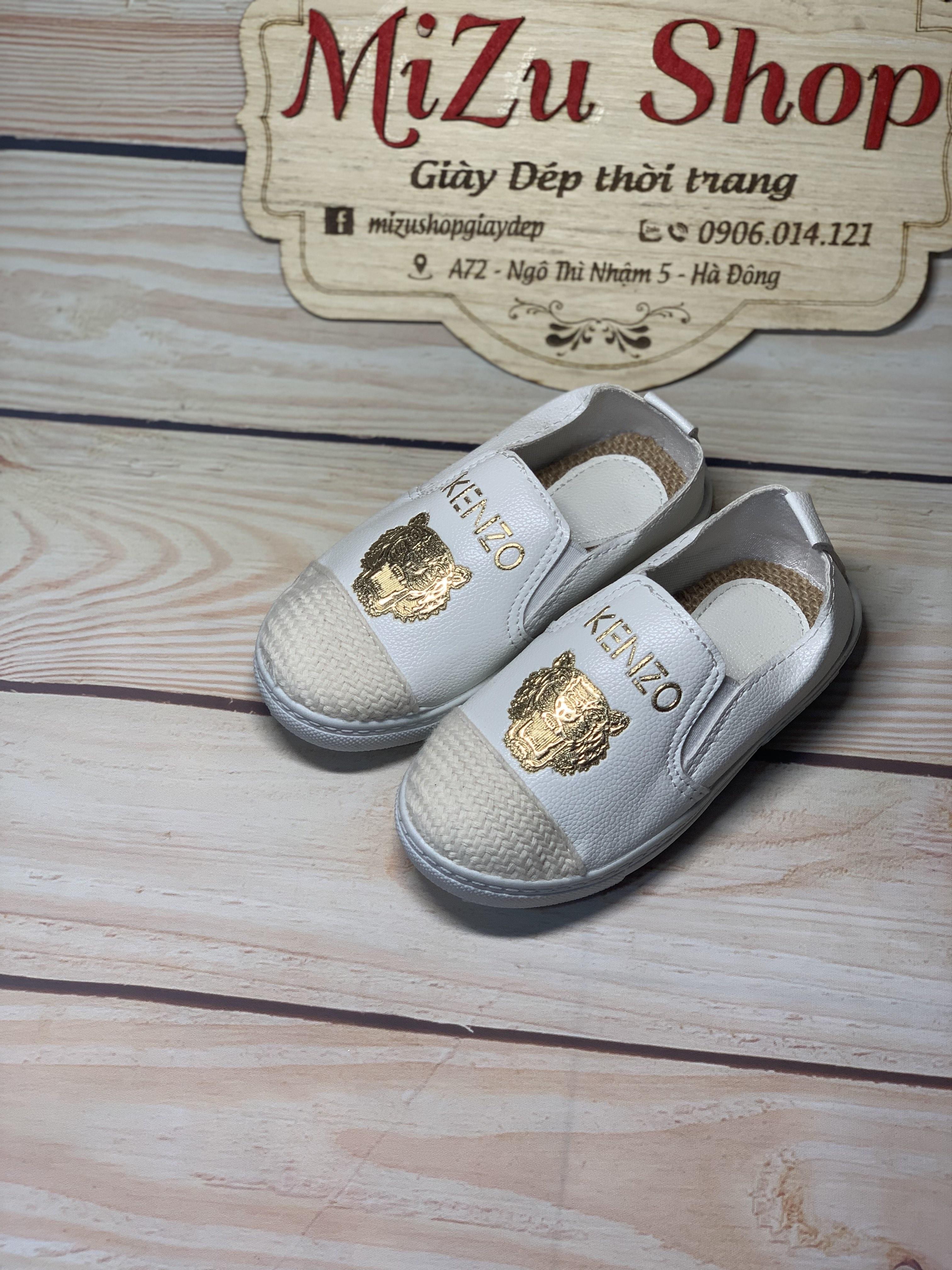 (Ảnh thật) Size 27 đến 36 Giày lười trẻ em da mềm mũi vải mã 2601