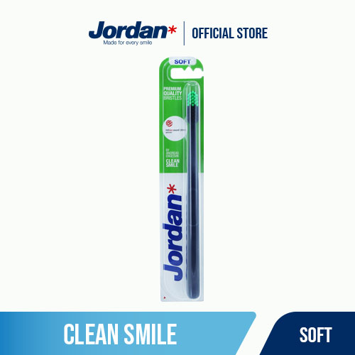 Bộ 2 Bàn chải đánh răng Jordan Clean Smile lông siêu mềm bảo vệ nướu nhạy cảm  - xuất xứ : Malaysia