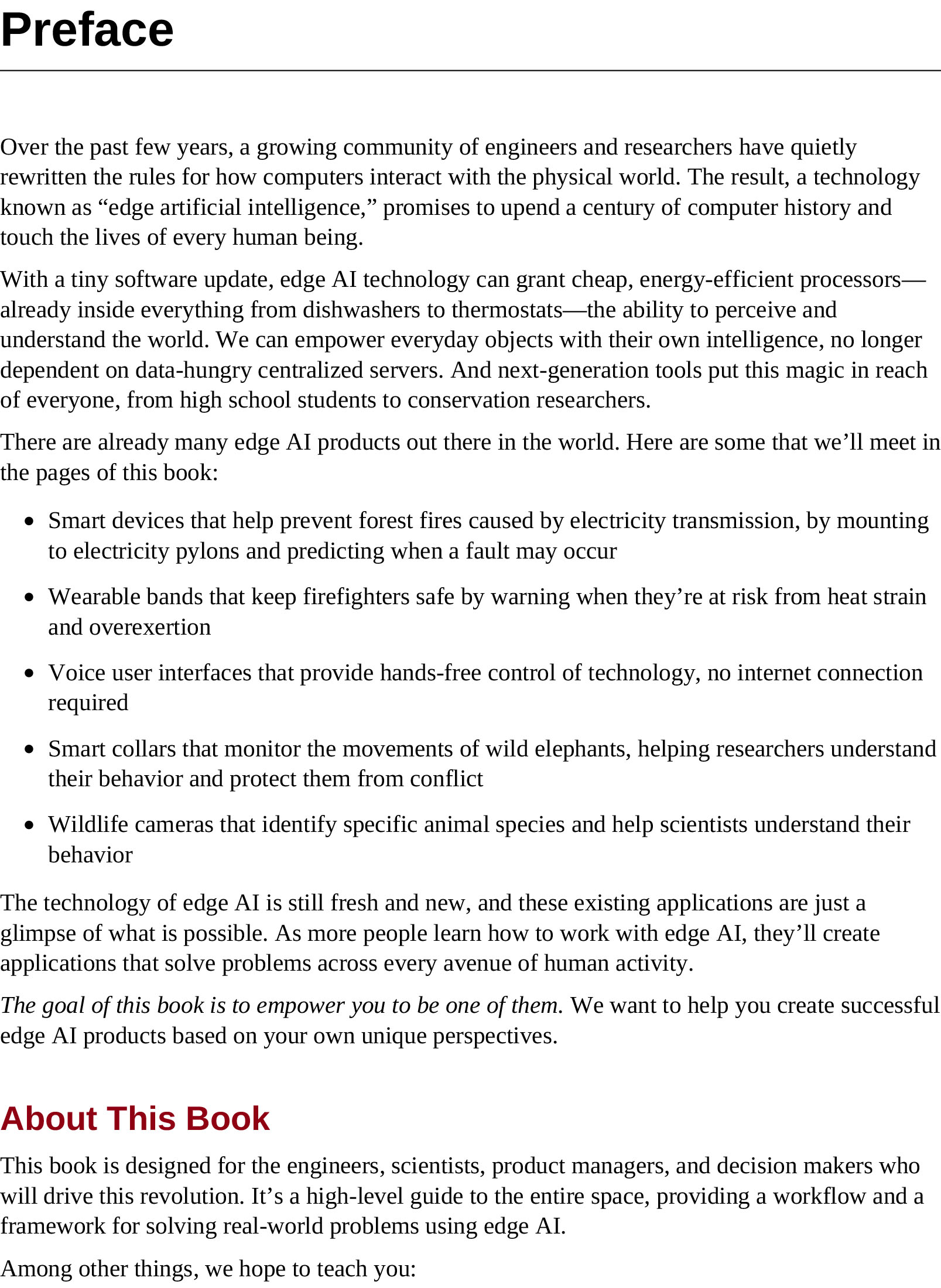 AI at the Edge