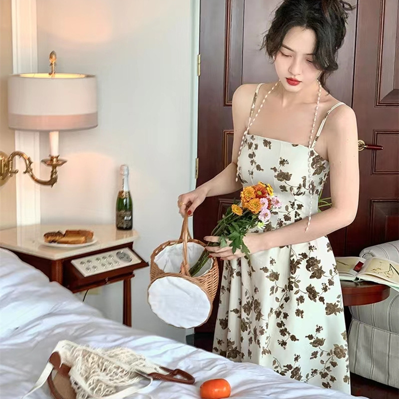 Floral Dress Women's Summer Slim Dress