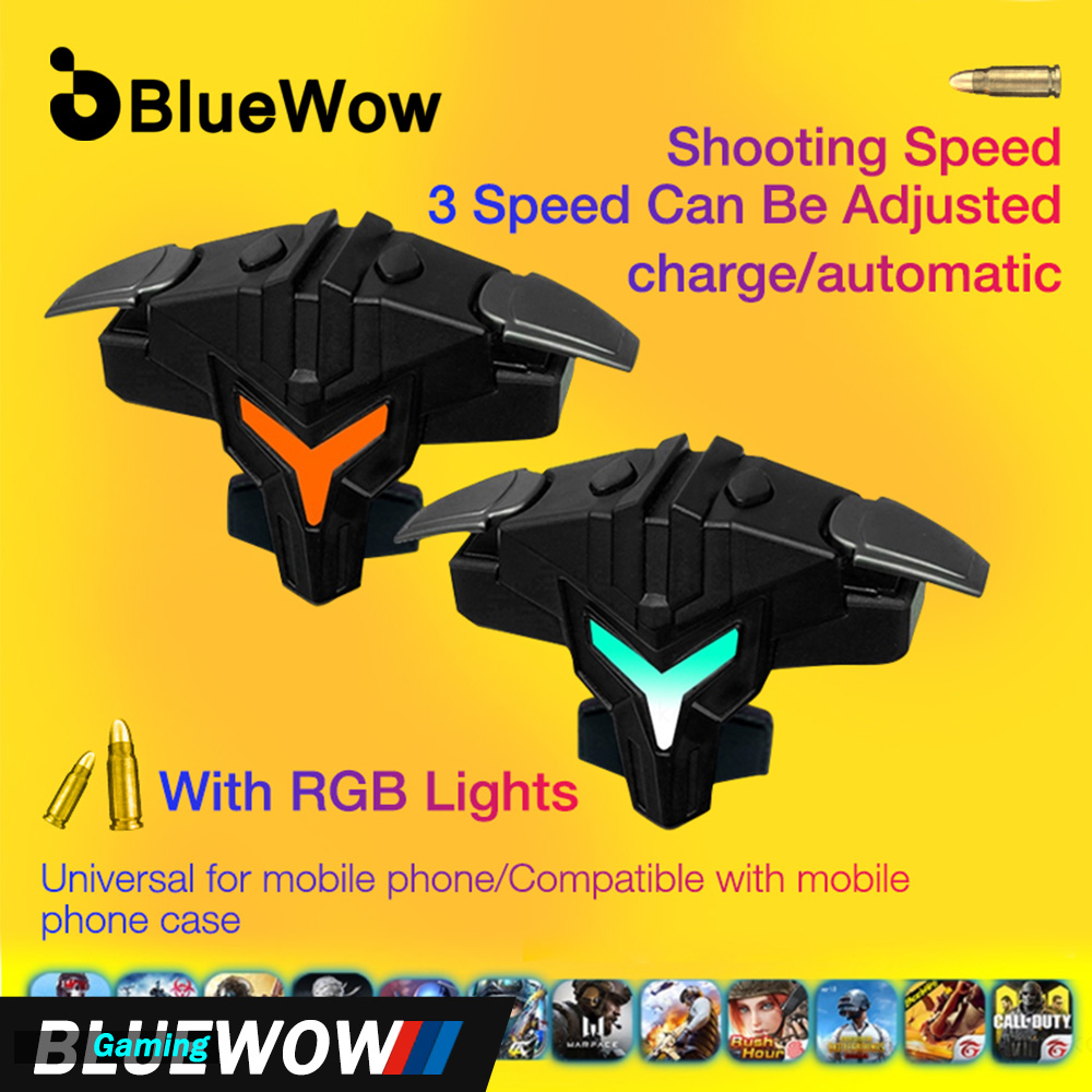BlueWow DY01 Bumblebee Bộ Điều Khiển Kích Hoạt PUBG Phong Cách Mới Tay Cầm Chơi Game, Tay Cầm Điều Khiển Kích Hoạt Chơi Game L1R1 Nút Kích Hoạt Bắn Súng Cho Trò Chơi Bắn Súng