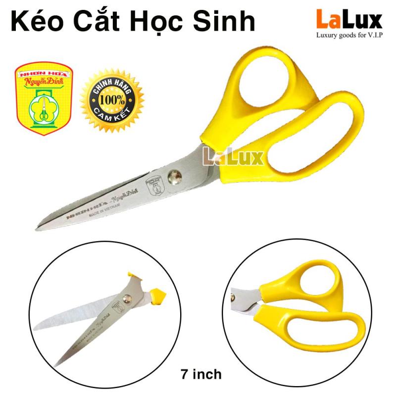 Mua Kéo Cắt Học Sinh Nhơn Hòa - Nguyễn Đình 7 Inch - Mũi Kéo Làm Từ Thép Không Rỉ Chất Lượng Tốt NHK-7IN