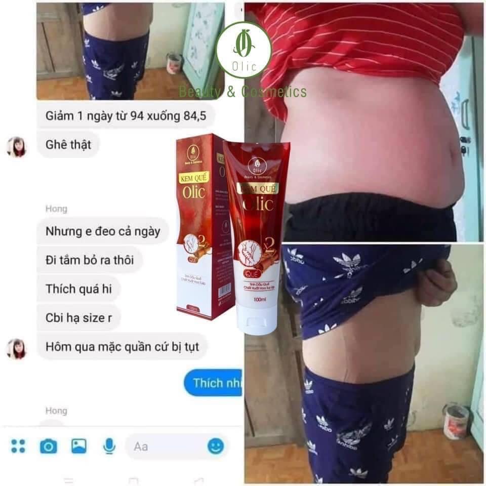 [ Tặng Đai Gen Nịt Bụng $ Thước Dây ] Combo 2 Gel Tan Mỡ Quế Olic - Giảm Mỡ Bụng Hiệu Quả