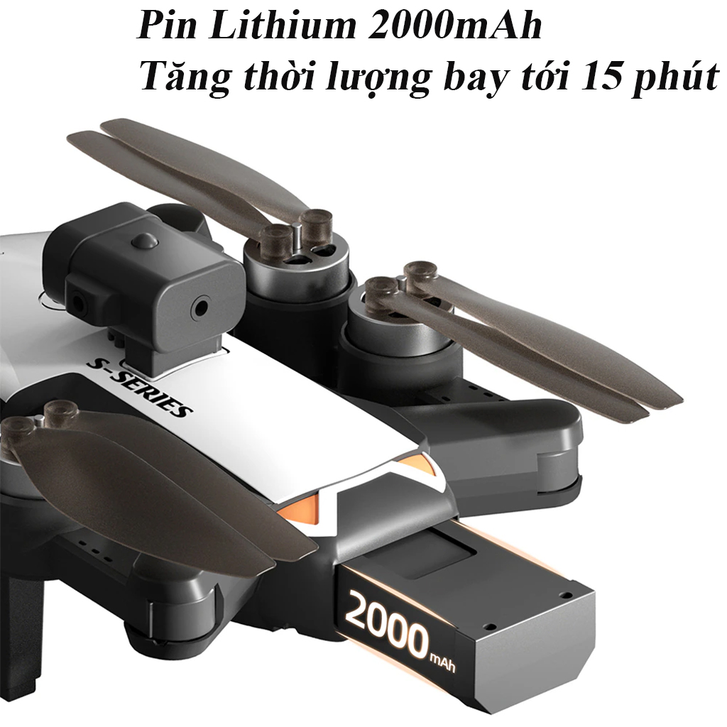 Máy Bay Flycam Mini Không Người Lái S2S Trang Bị Camera Kép Ultra, Máy Bay Điều Kiểu Từ Xa Định Vị GPS, Máy Bay Drone Cảm Biến Va Chạm Siêu Nhạy