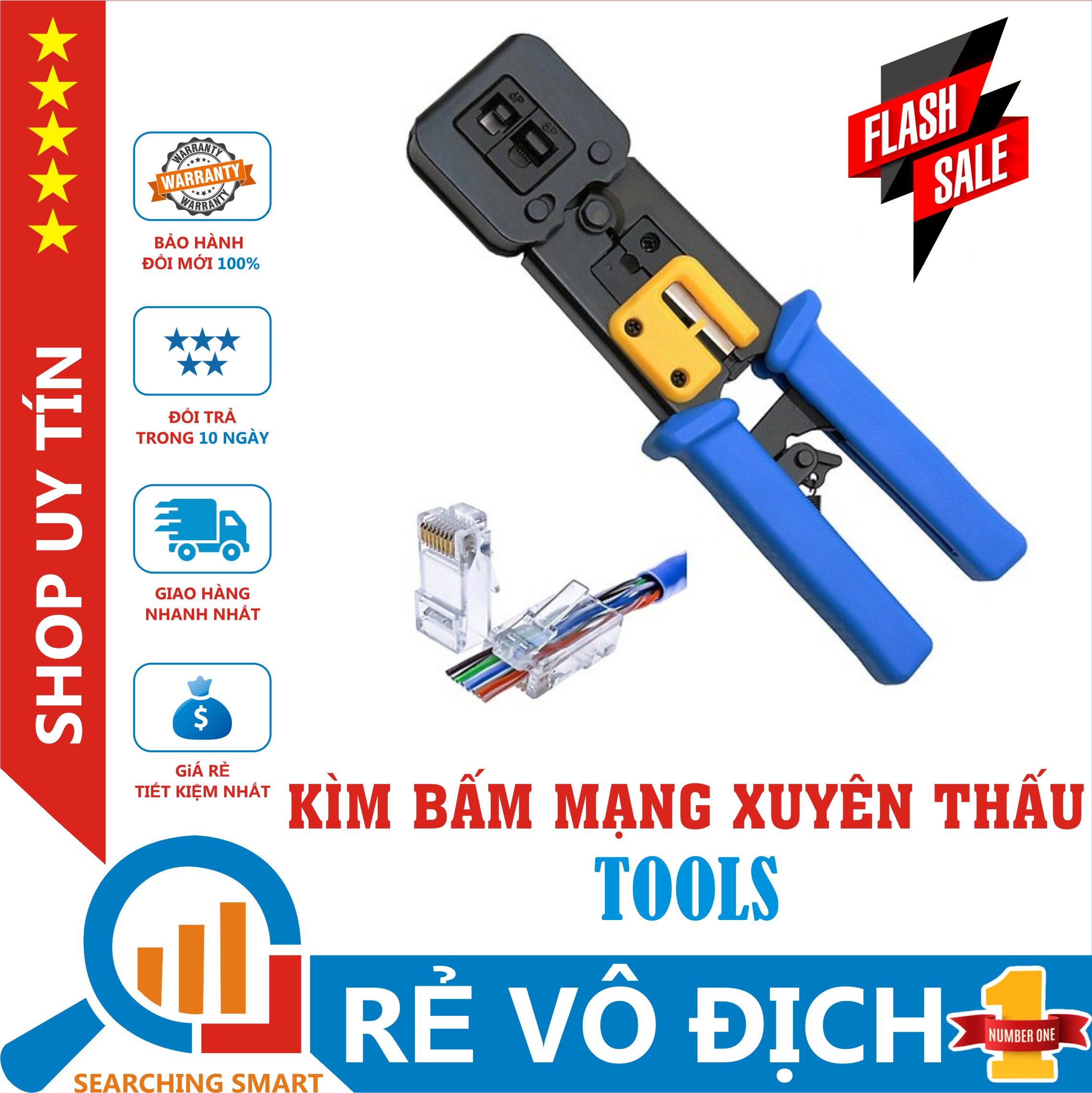 Kìm bấm mạng xuyên thấu - Tools