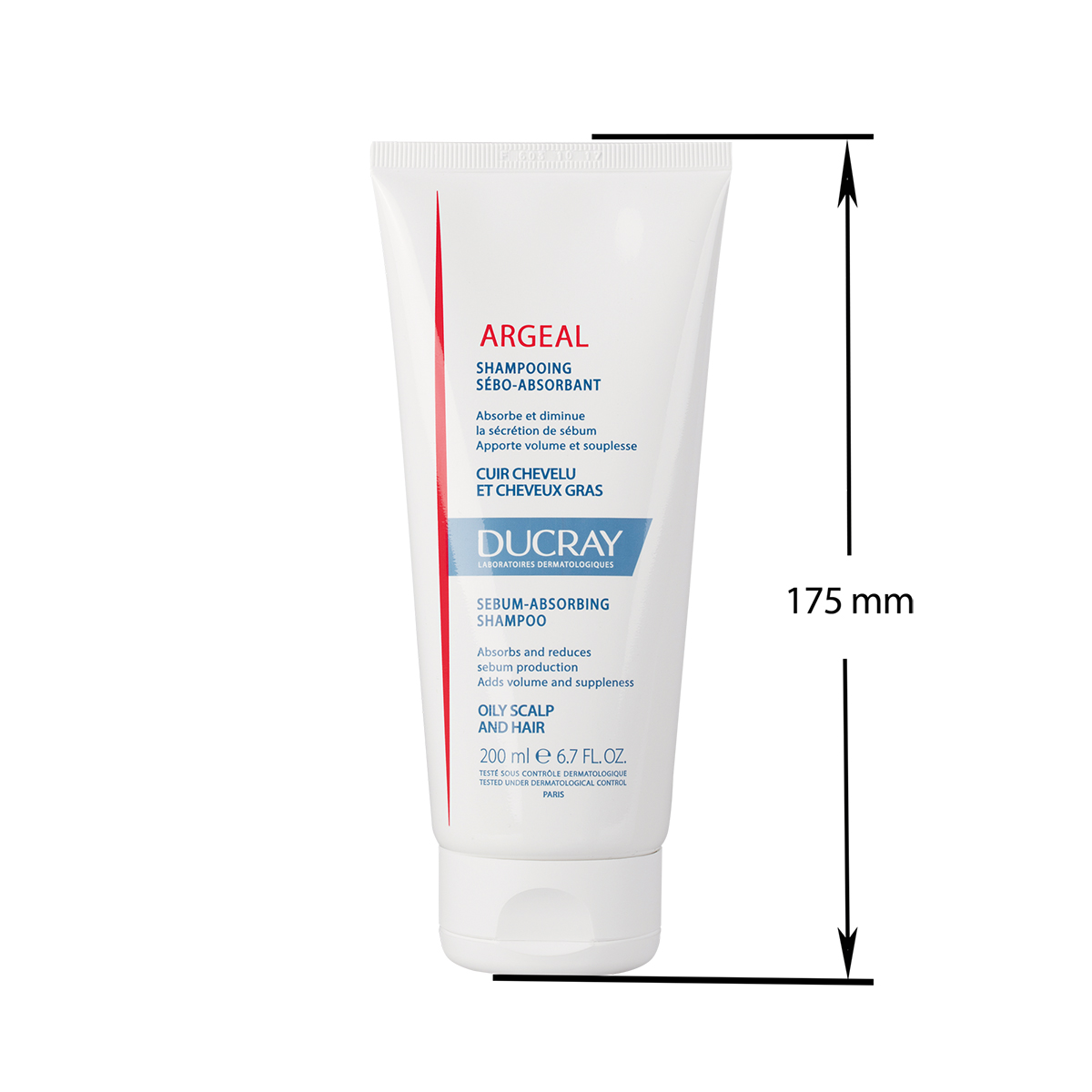 DUCRAY Dầu gội dành cho tóc & da đầu nhờn ARGEAL SHAMPOO 200ML