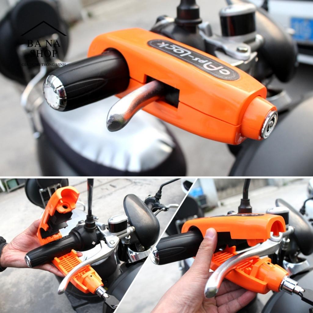 Khóa tay phanh chống trộm xe máy caps lock, khóa tay thắng xe máy