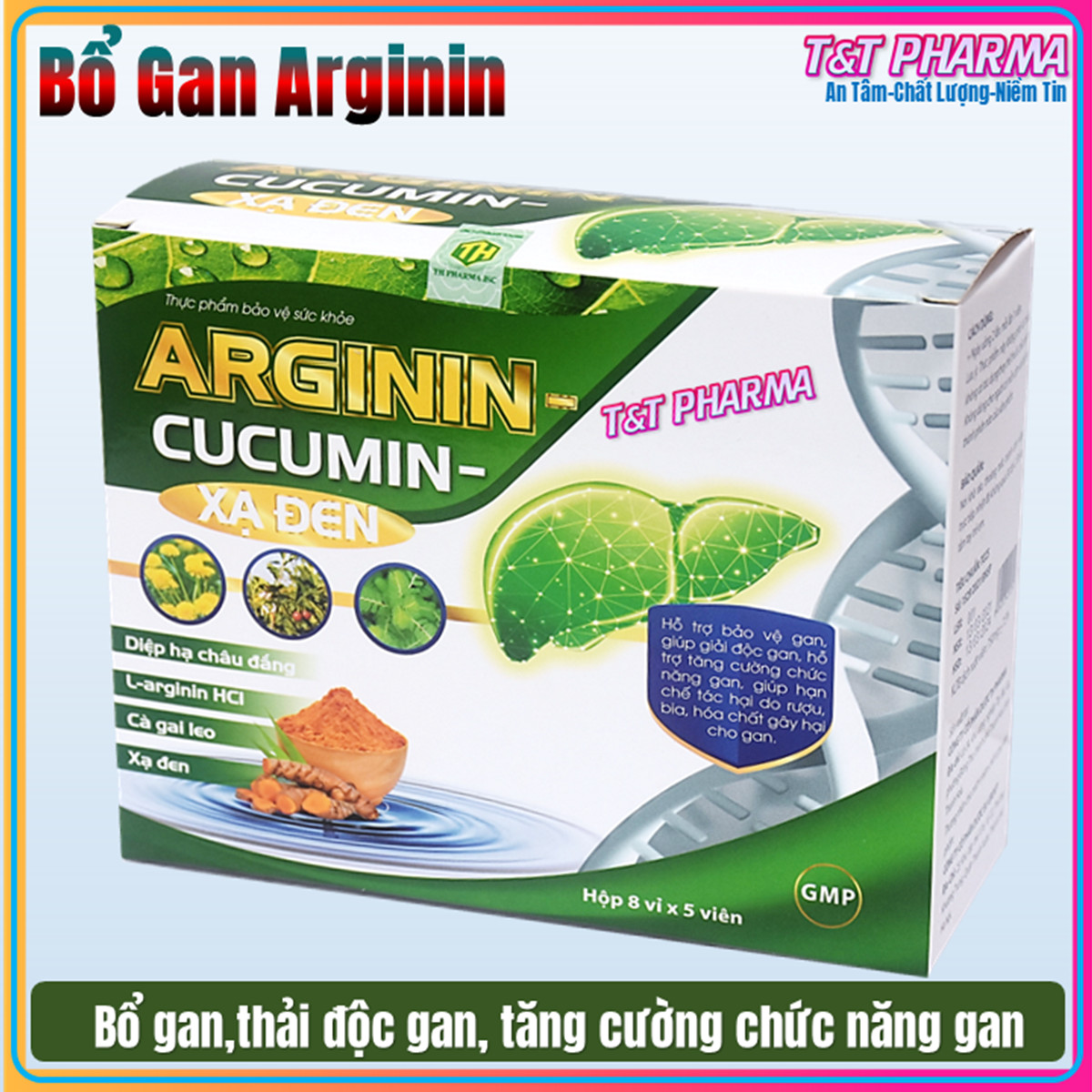 BÁO GIÁ VIÊN UỐNG THẢI ĐỘC GAN CỦA HÀN | Shopee Lazada Sendo Tiki mới nhất 50 Viên uống thải độc gan ARGININ CURCUMIN XẠ ĐEN - Giải độc gan hiệu quả từ thảo dược an toàn hiệu quả - Hộp 40 Viên chuẩn GMP