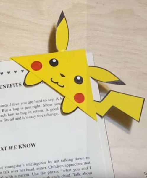 Bookmark origami siêu dễ thương bo sát chặn dấu góc sách