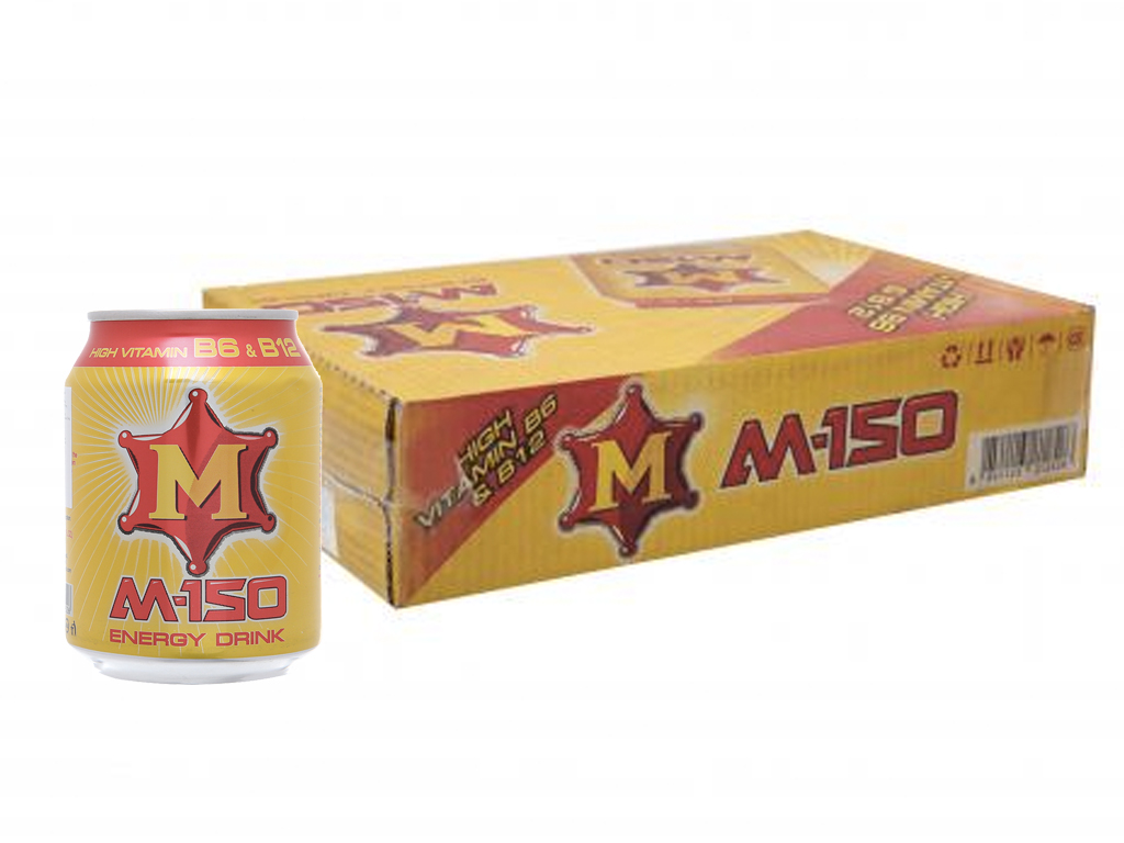 Lốc 6 lon nước tăng lực M-150 250ml