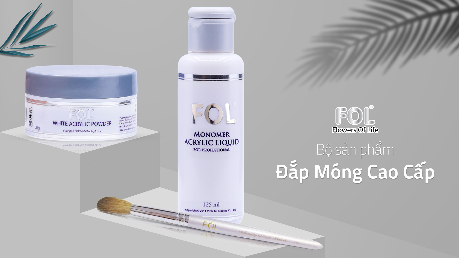 Bột đắp móng FOl , cọ đắp bột FOl
