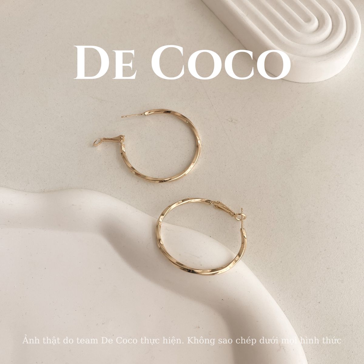 Khuyên tai vòng tròn De Coco