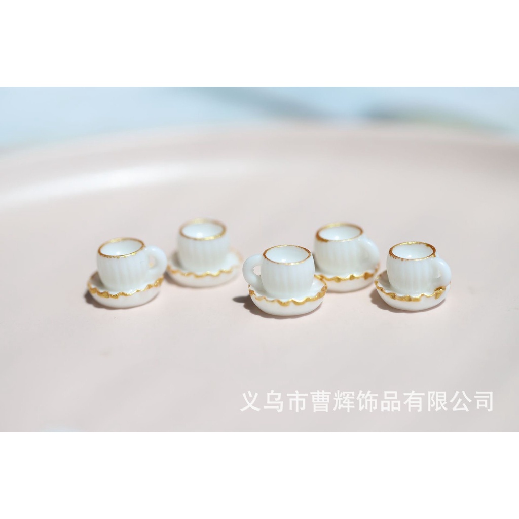 Charm (C172) slime/ Dụng Cụ Charm Trang Trí [Ko Keo & Nút] Hình Ly Trà & Cà Phê