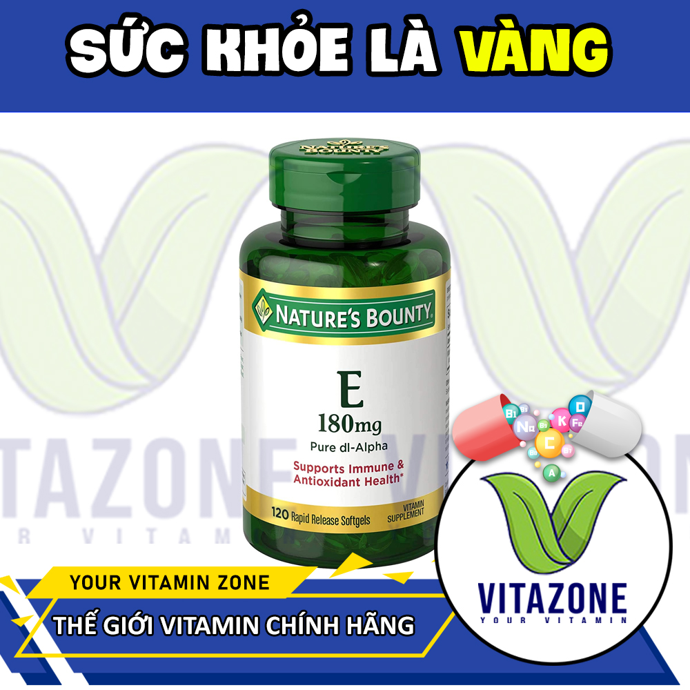 NATURE BOUNTY VITAMIN E 180MG (120 VIÊN)