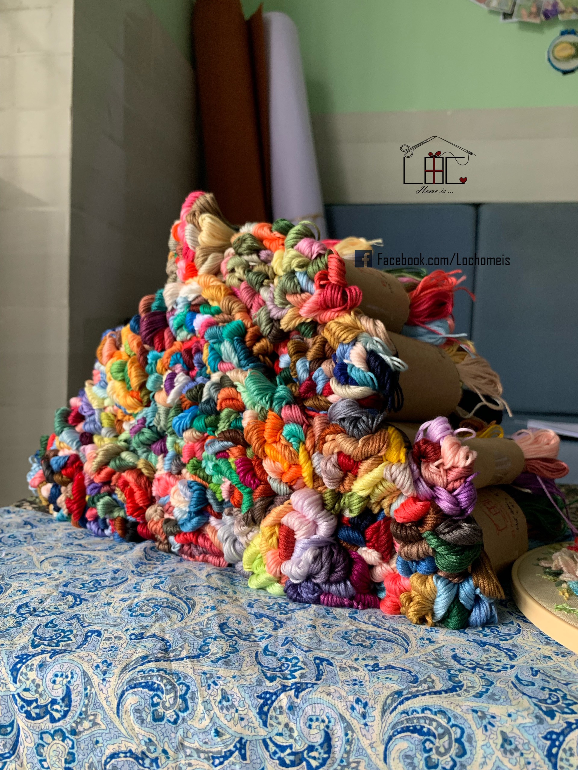[Set Full 482 màu] Chỉ Thêu Airo Cotton Cao Cấp - LỘC Homeis