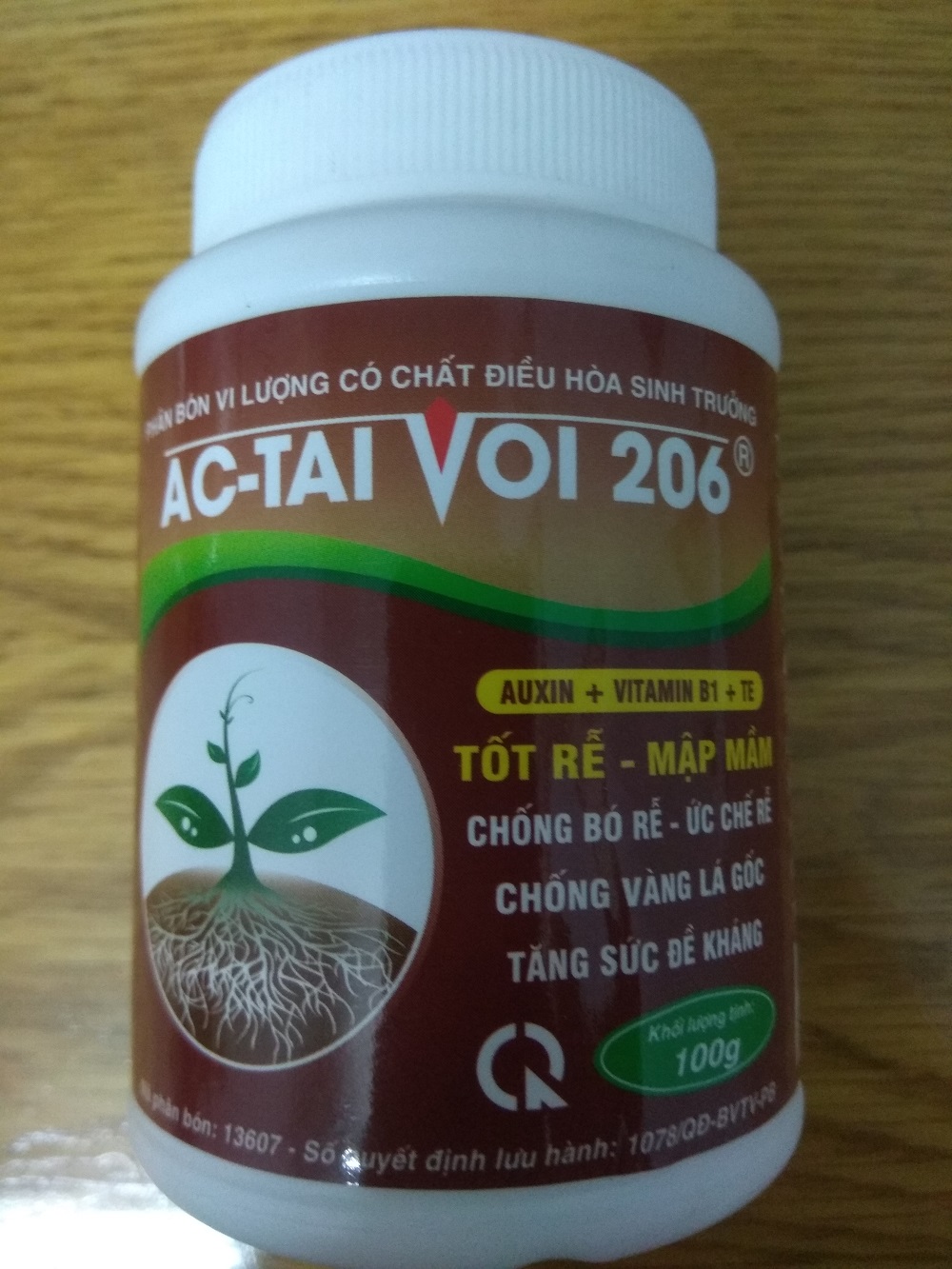 [HCM]Phân bón vi lượng AC-TAI VOI 206 có chất điều hòa sinh trưởng - Chai 100 gram